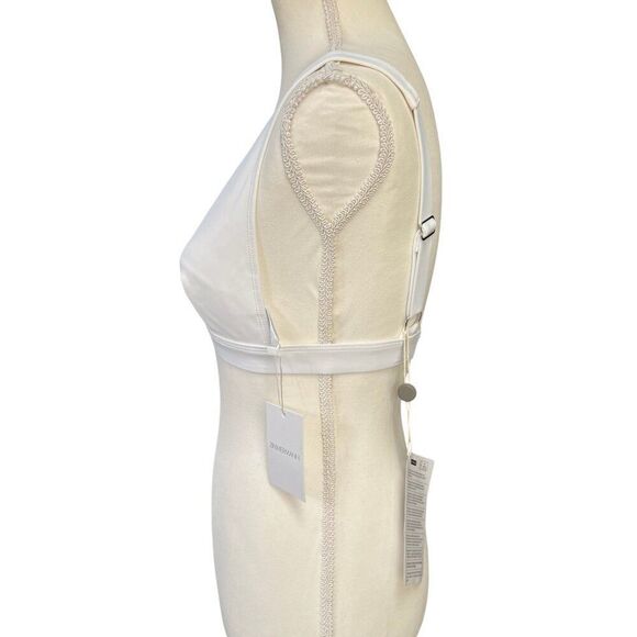 Zimmermann Separates NWT Bonded Wide Tri Bra Swim Top White Size 6/8 A/B - Picture 2 of 8